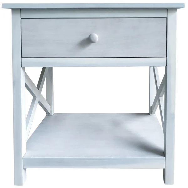 * One Drawer Xavier Table White Cheaper Cheap