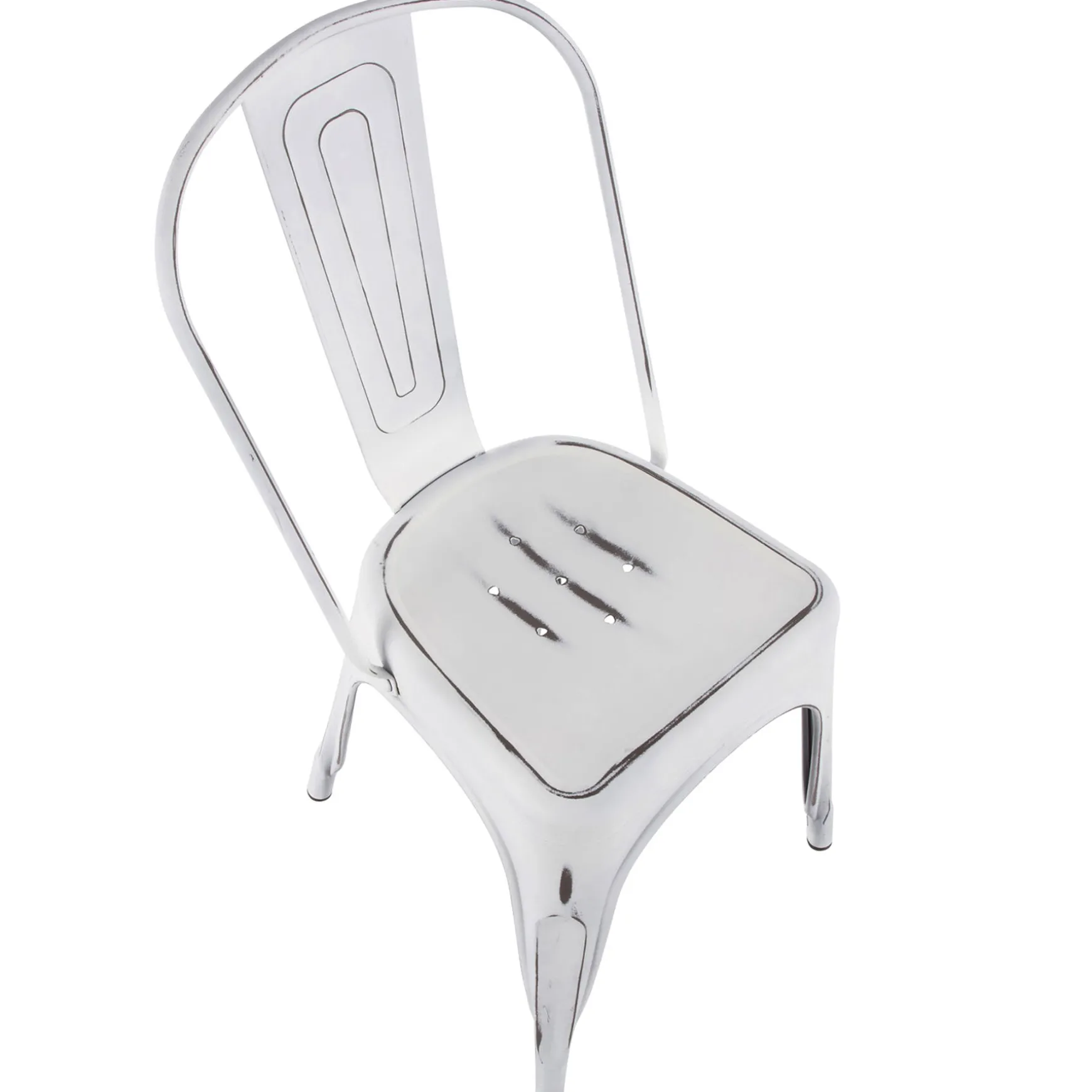 oregon_vintage_white_metal_dining_chair_opening_sales_5.webp * Oregon Vintage White Metal Dining Chair Opening Sales Best Sale