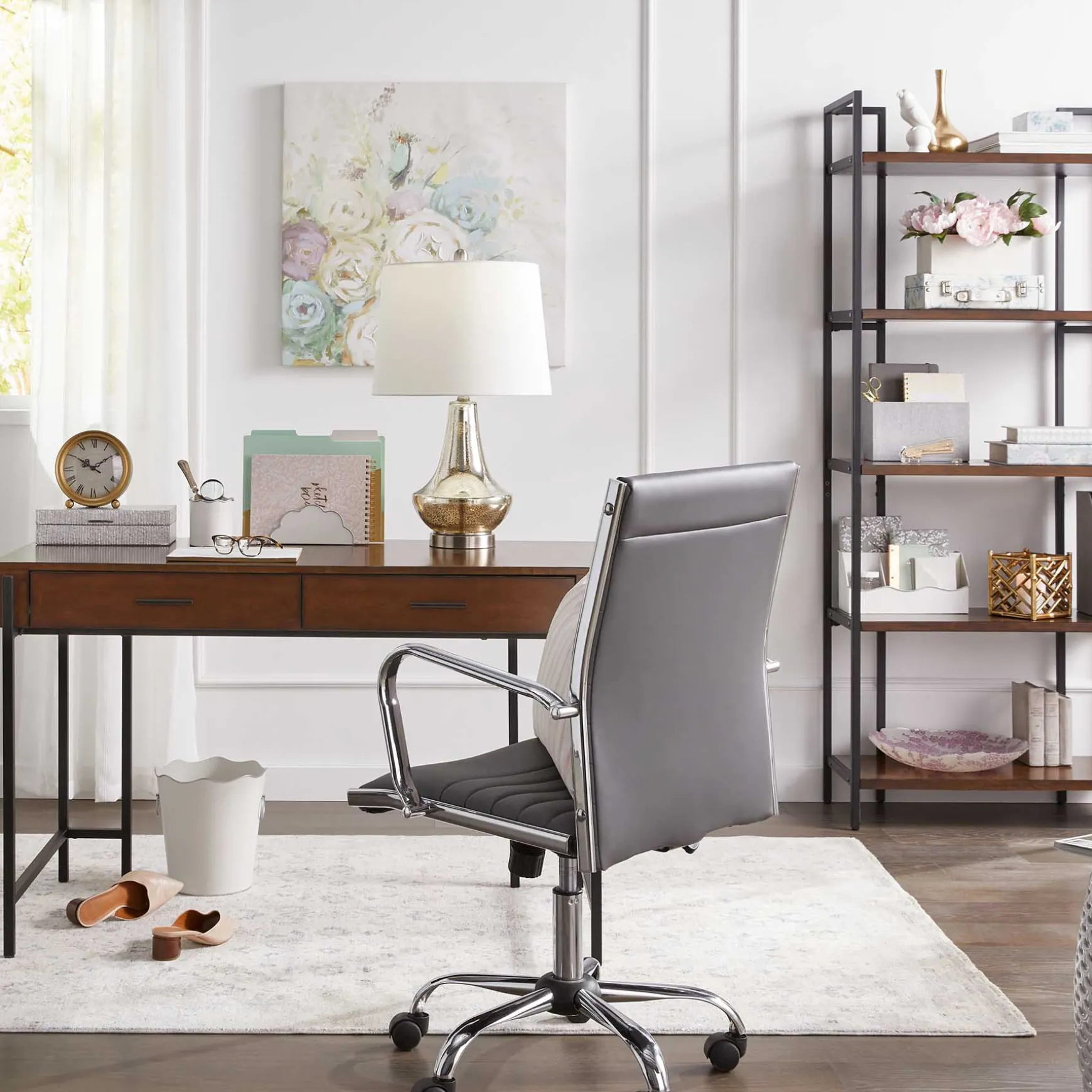 parkview_metal__wood_writing_desk_with_storage__less_expensive_2.webp * Parkview Metal & Wood Writing Desk With Storage, 48 Less Expensive Flash Sale