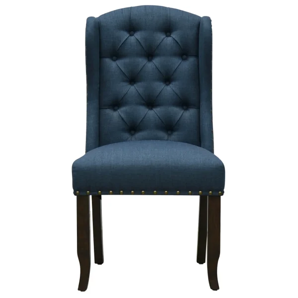 * Providence Aahmad Winged Dining Chair, Azure Low Price Shop
