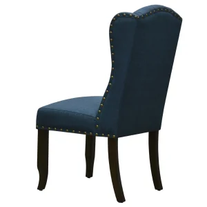 * Providence Aahmad Winged Dining Chair, Azure Low Price Shop