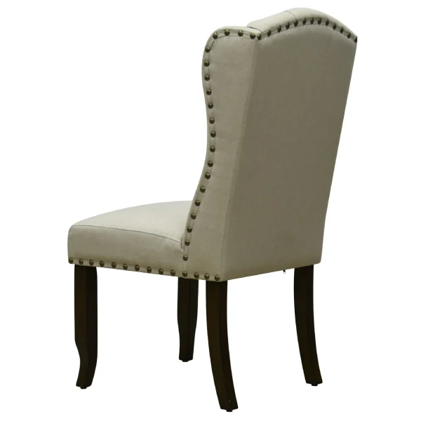 * Providence Aahmad Winged Dining Chair, Beige Promotion Best Sale