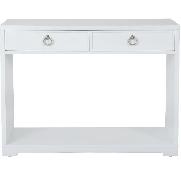* Providence Clara White Console Table Flash Sale Best Sale