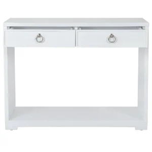 * Providence Clara White Console Table Flash Sale Best Sale
