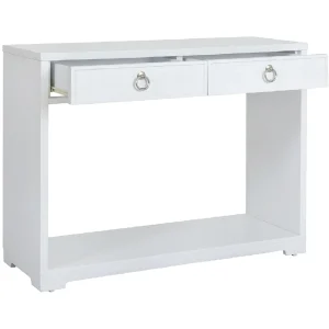 * Providence Clara White Console Table Flash Sale Best Sale