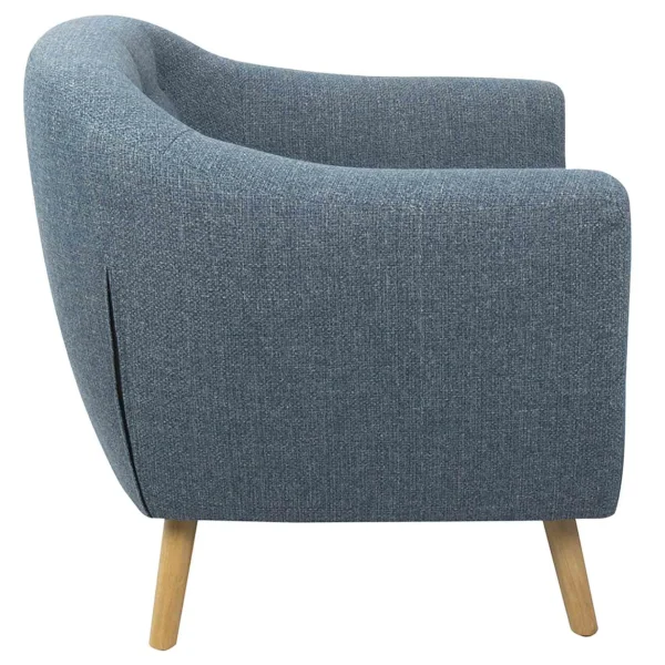 * Rockwell Accent Chair & Ottoman Set, Blue Bargain Sale Store