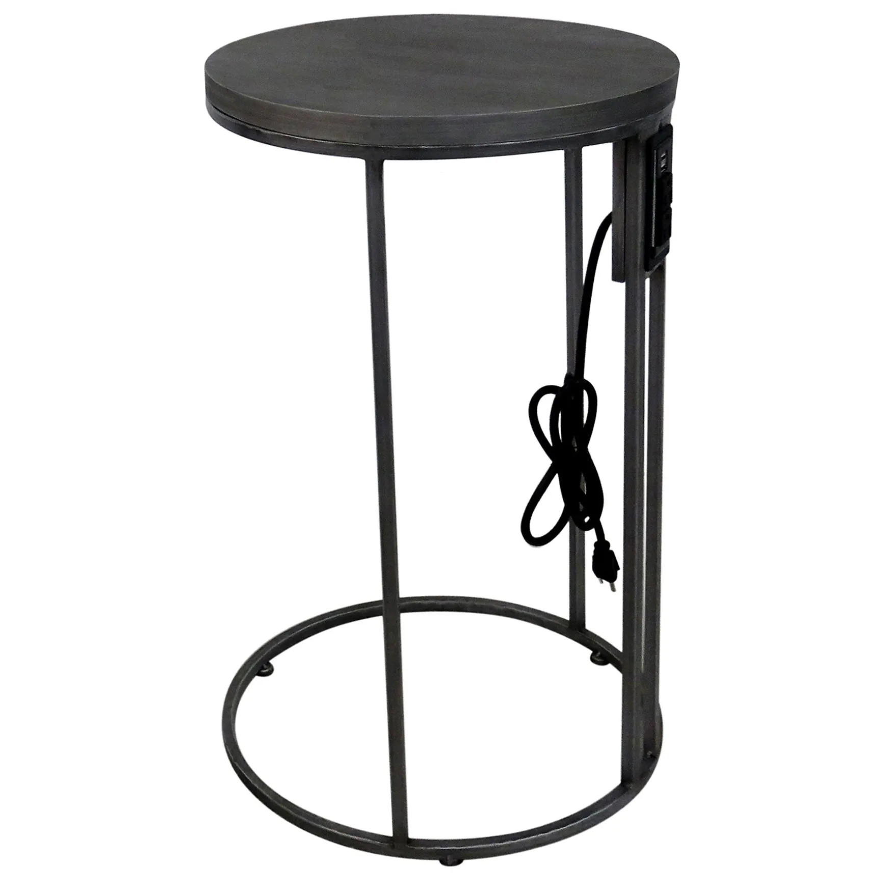 round_woodtop_silver_metal_ctable_with_usb_port_large_premium_0.webp * Round Wood-Top Silver Metal C-Table With Usb Port, Large Premium Hot