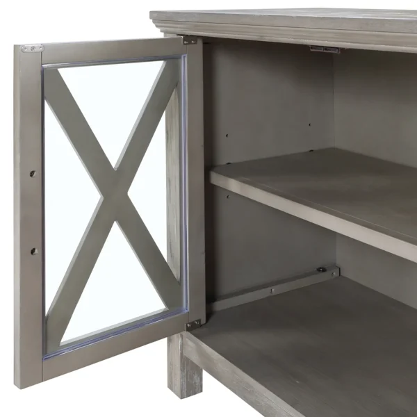 * Rowan 2-Drawer Grey Cabinet Flash Sale Store