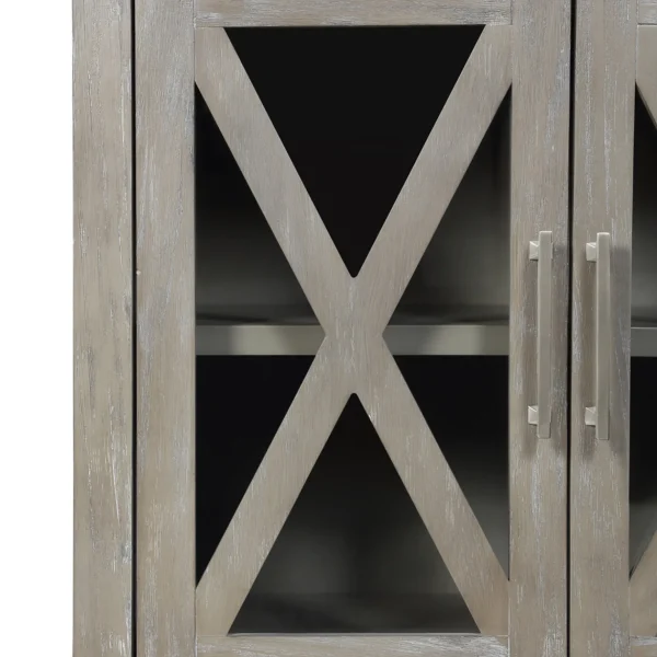 * Rowan 2-Drawer Grey Cabinet Flash Sale Store