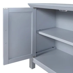 * Sadie 2-Drawer Geometric Cabinet, Grey Bargain Sale New