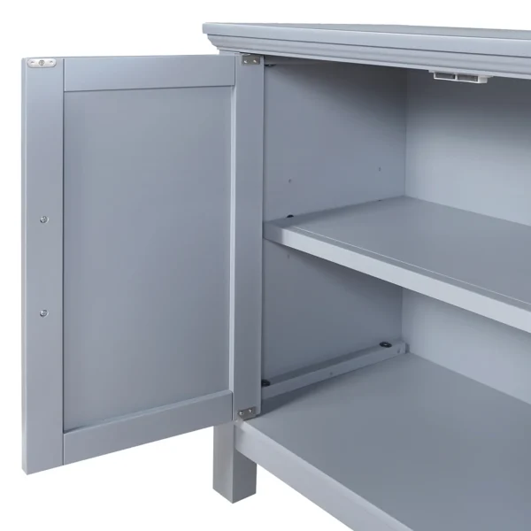* Sadie 2-Drawer Geometric Cabinet, Grey Bargain Sale New