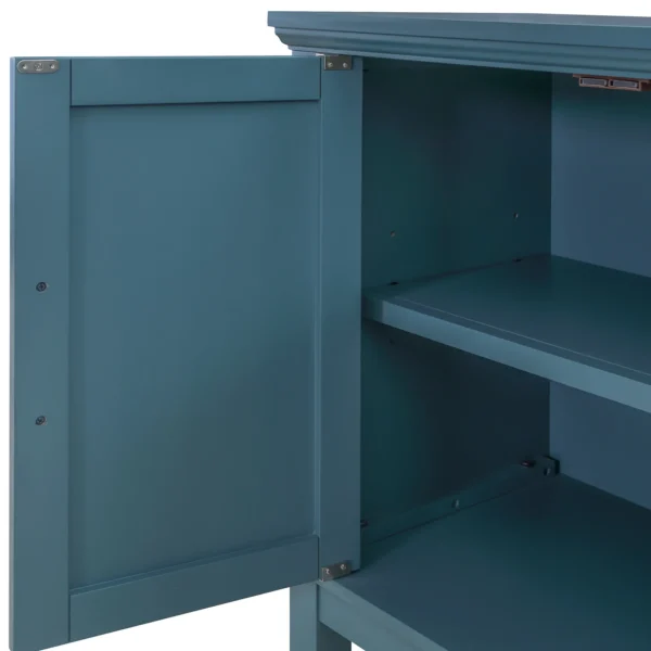 * Sadie 2-Drawer Geometric Cabinet, Turquoise Clearance New