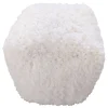 * Sammy Shag Pouf, Ivory Opening Sales Cheap