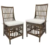 * Set Of 2 Honeybloom Cade Brown Rattan Box Chair Outlet Shop