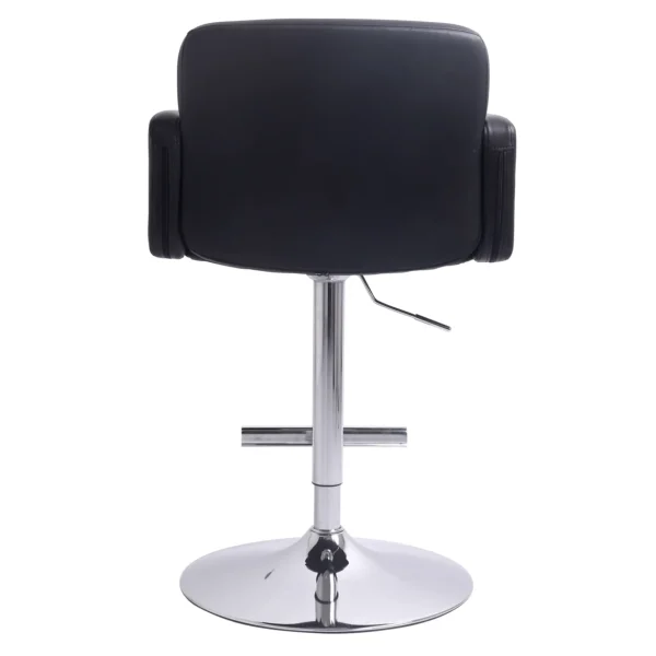 * Stout Adjustable Faux Leather Barstool, Black Fashion Online