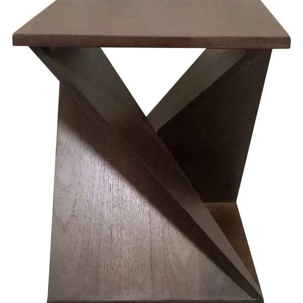 * Twisted Brown End Table Good Quality Flash Sale