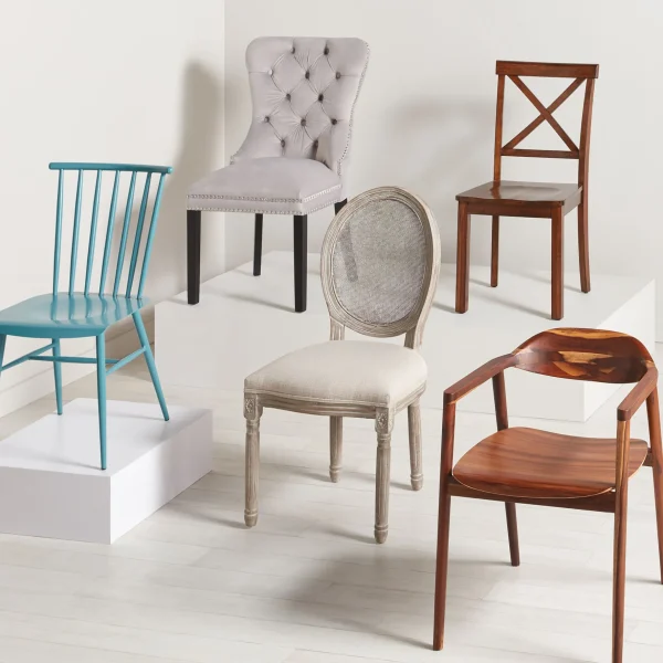 * Velvet Grey Tufted Ring Back Dining Chair Discount Online Discount
