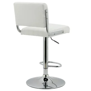 * Warren White Faux Leather Adjustable Barstool Less Expensive Shop