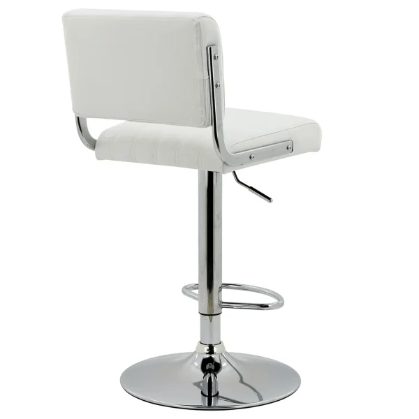 * Warren White Faux Leather Adjustable Barstool Less Expensive Shop
